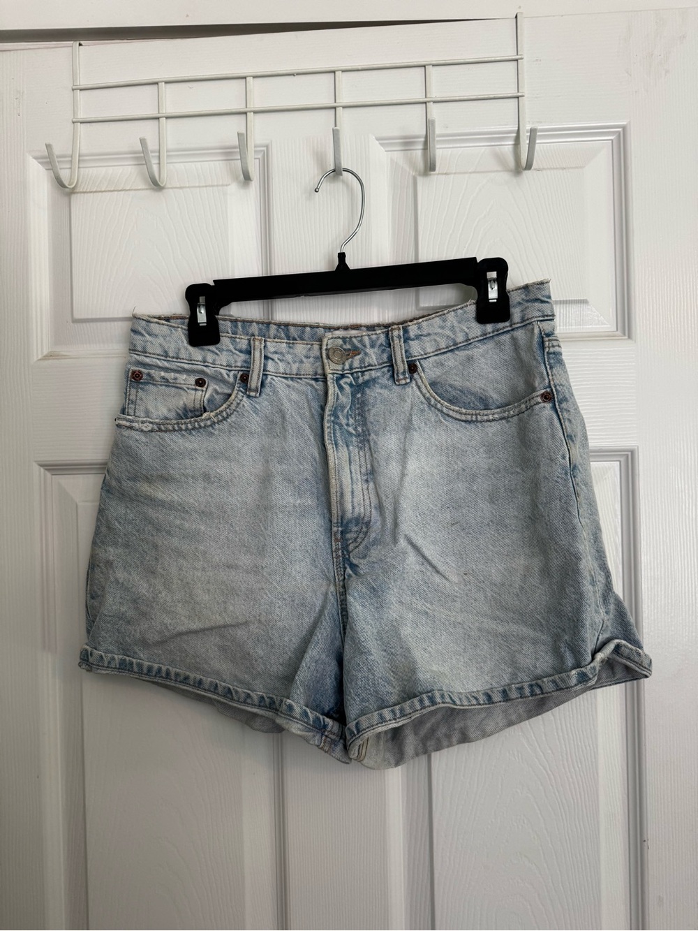 Zara Light Blue Denim Jean Shorts